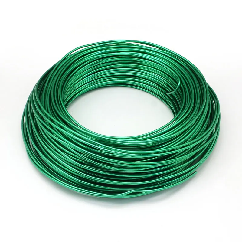 Green 500g 0,6/1,2/1,5/2,0/3,0 мм алюминиевая проволока DIY компоненты ювелирных изделий Аксессуары Поиск делая ожерелья Браслеты Ремесла поставок - Цвет: Green
