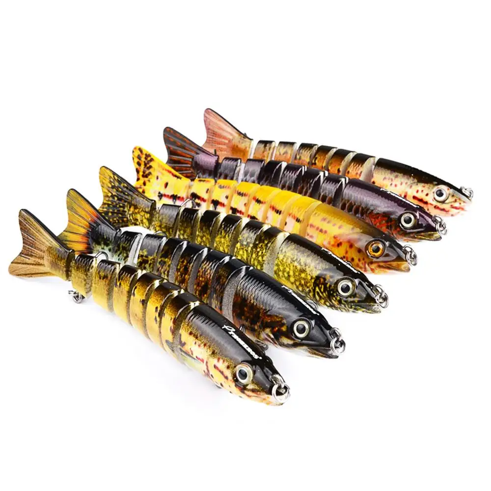 

1 Pcs 12cm 19g Wobblers Pike Fishing Lures Artificial Multi Jointed Sections Hard Bait Trolling Pike Carp Fishing Tools
