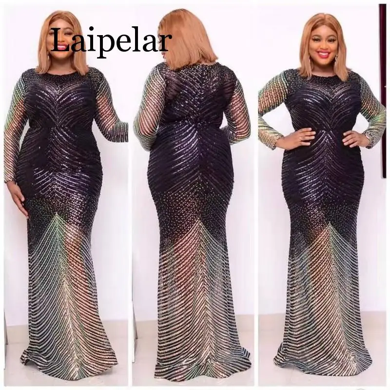 

Африканские платья для женщин, 2020 г., элегантное Африканское платье Дашики, Женский базин, макси-халат, Роскошные, сексуальные, свободные, дл...