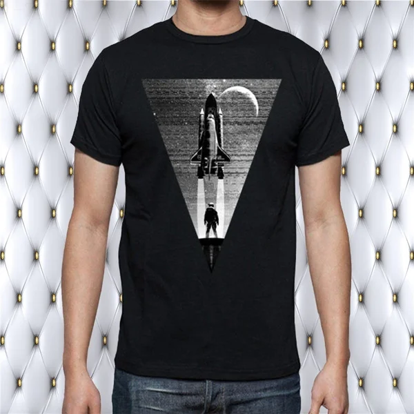 

MISSION TO THE MOON T-SHIRT Funny Men T Shirt Workout Shirts Biker T Shirt Race Shirt Unisex T-shirt Men T-shirt