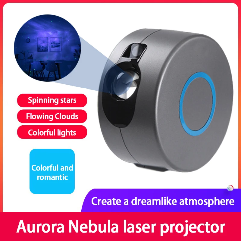

Galaxy Starry Sky Projector 3D Starlight LED USB Projector Rotating Night Light Colorful Nebula Cloud Lamp For Alexa Google Home