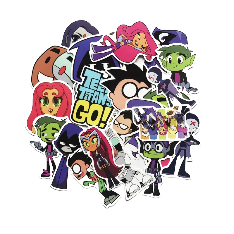 26 шт./лот американские комиксы подростковые Титаны наклейки для сноуборда