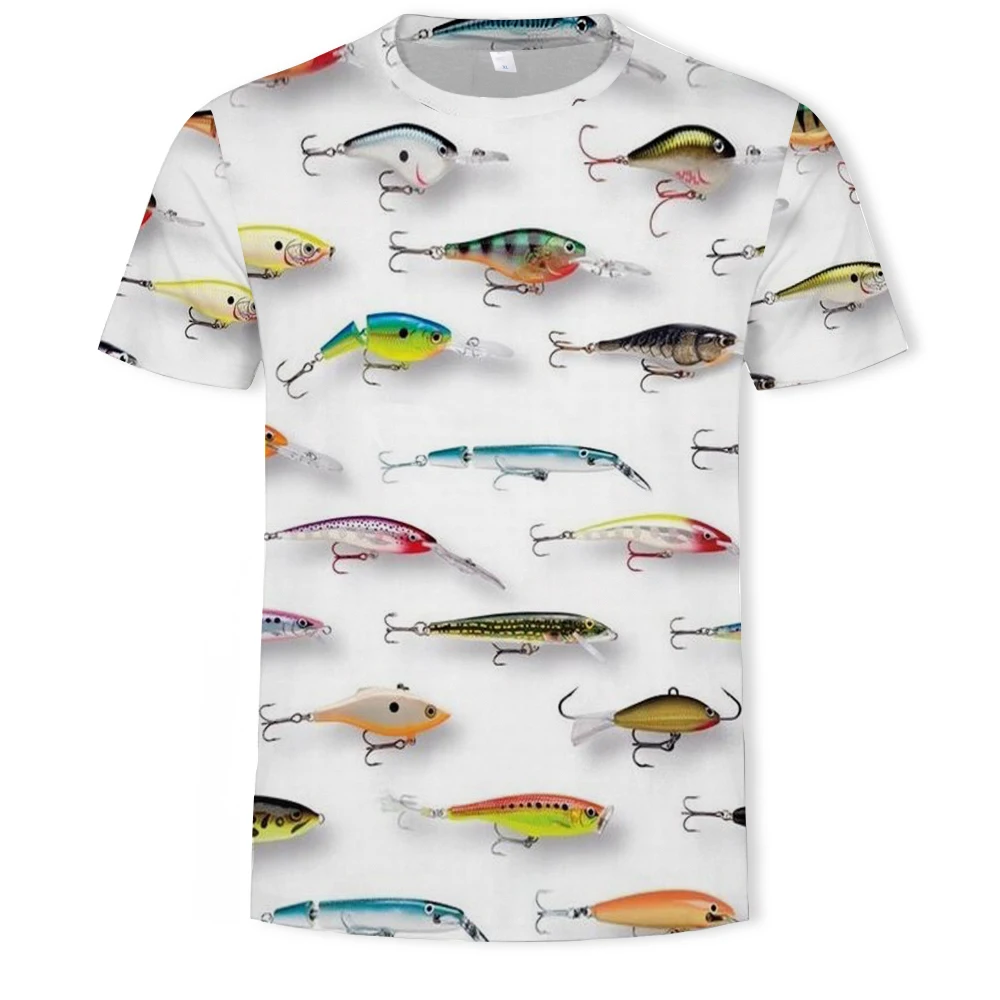 

Underwater world fish paradise 3D printing men's and women's t-shirt hot-selling summer fishing graphic t-shirt outdoor leisure