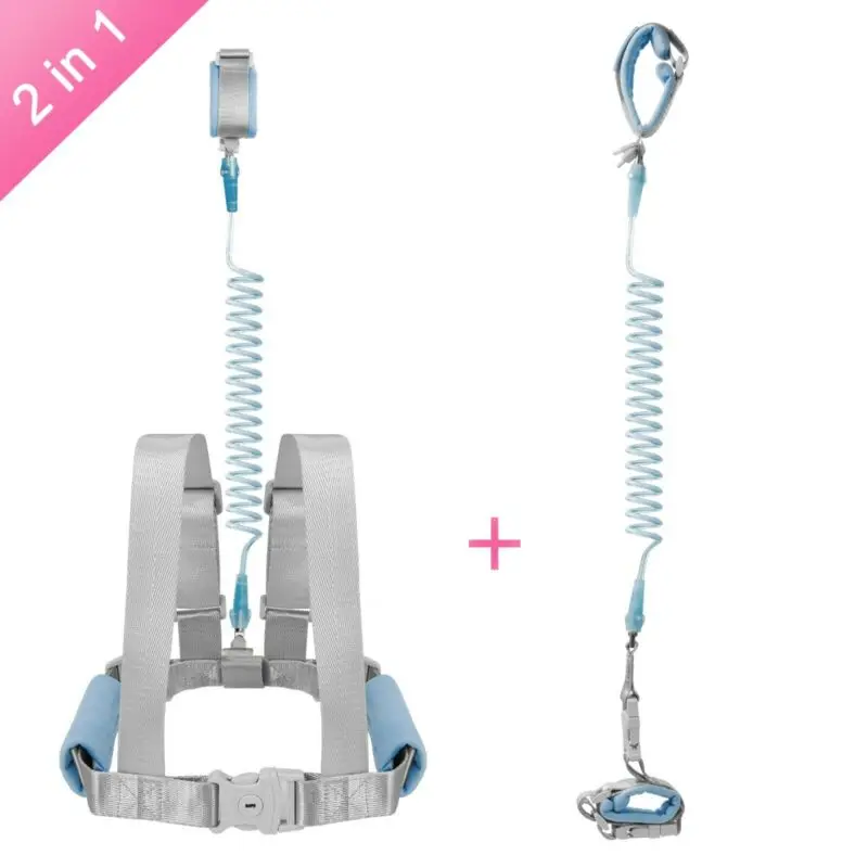2 в 1 детский поводок для безопасности и защита от потери запястья детей с