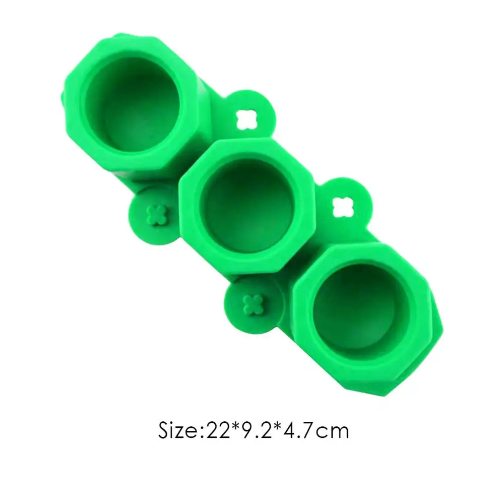 Силиконовая форма для бетона бытовая горшка формы с 3 отверстиями кактуса цветка
