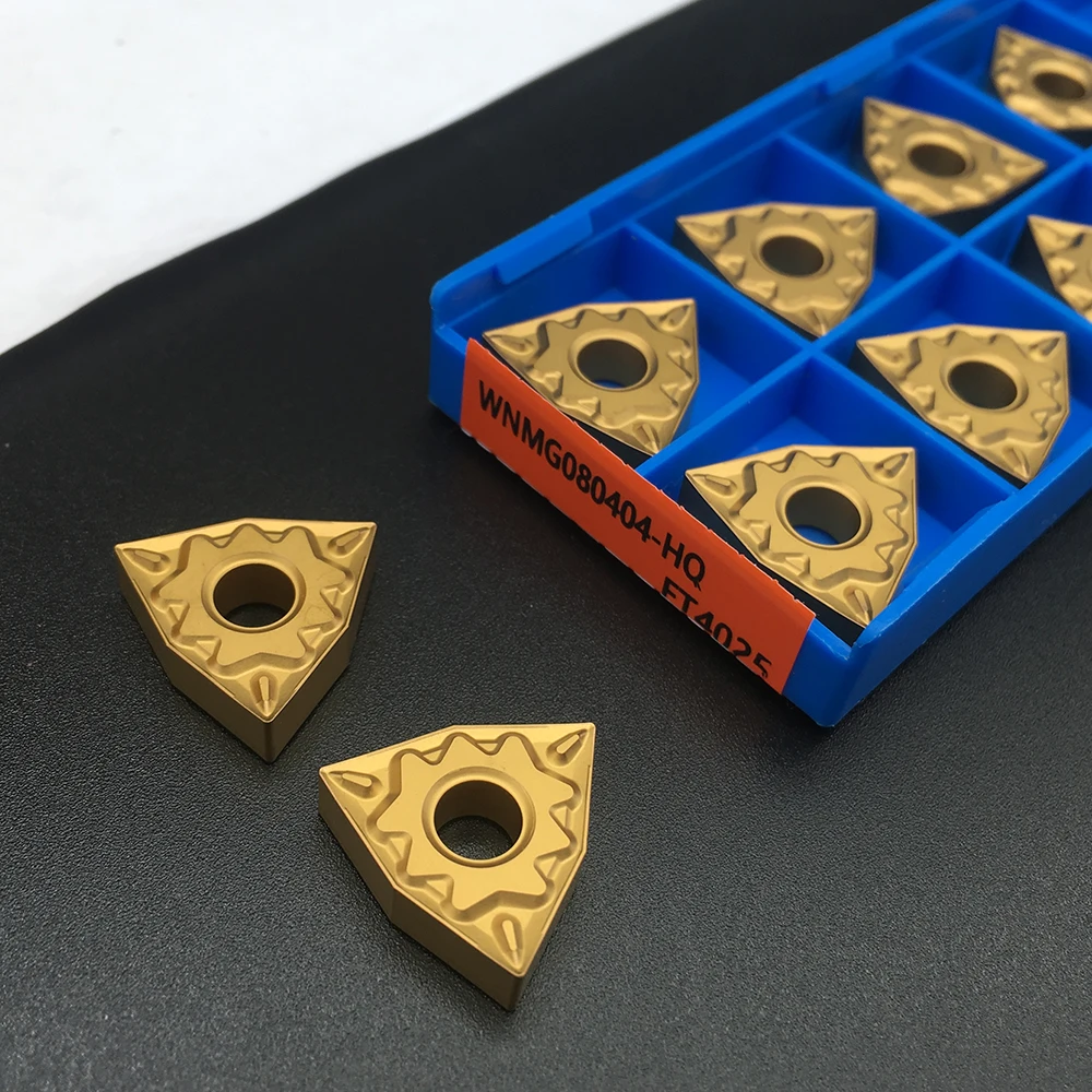 

10PCS WNMG080404 HQ FT4025 Carbide Inserts External Turning Tool Carbide Insert Turning Tool For Steel part Lathe Cutter