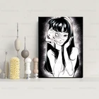 Junji Ito Tomie kwake ami Холст плакат художественная живопись настенный художественный принт для домашнего декора гостиной лампа-вентилятор для спальни подарок