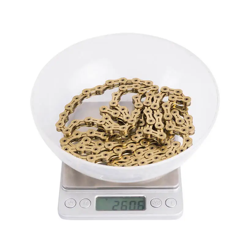 

ZTTO 10s 10v Golden Bike Chain 10 Speed Bicycle Chains 116 links Hollow SL-R Gold 20s 30v SR SH HG System MTB Mountain Road Bike