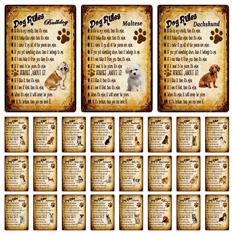 Настенная живопись Kelly66 с изображением собаки Басенджи таксы бульдога Хаски