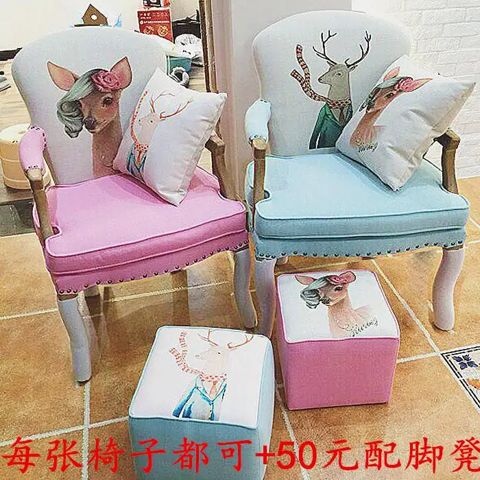 Американский Стул из твердой древесины Европейский поручень кафе обеденный стул