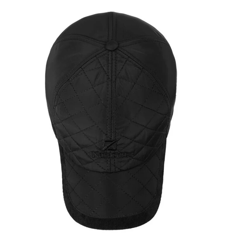 Xthree Winter Baseball Cap for men cap Ear Snowcap Snapback Hat For Men Bone Trucker Gorras | Аксессуары для одежды