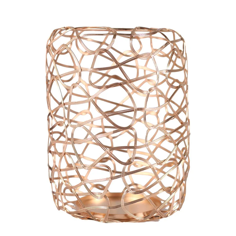 3 шт. настенный Настольный ручной тканый сетчатый подсвечник для свадебного