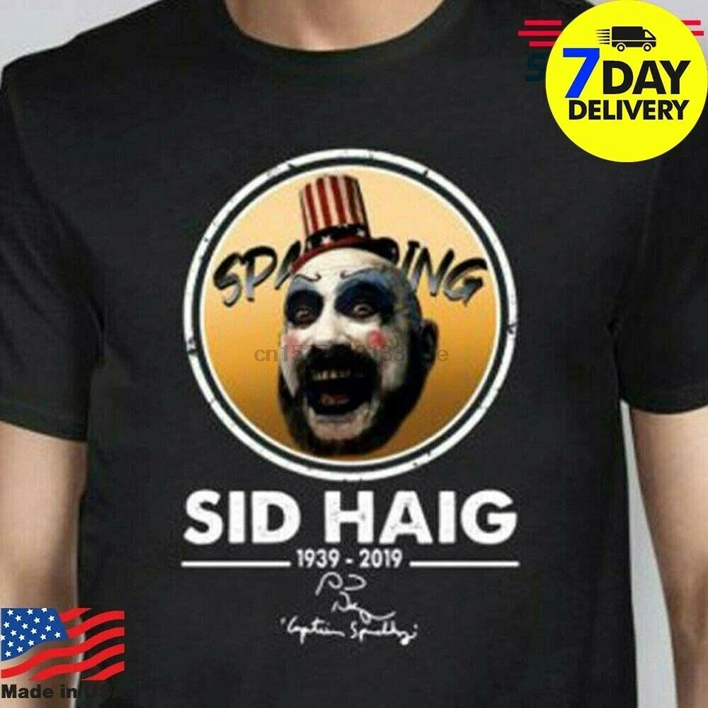 Rip Sid Haig Captain spaulding 1939 2019 черная футболка для мужчин S-3Xl |