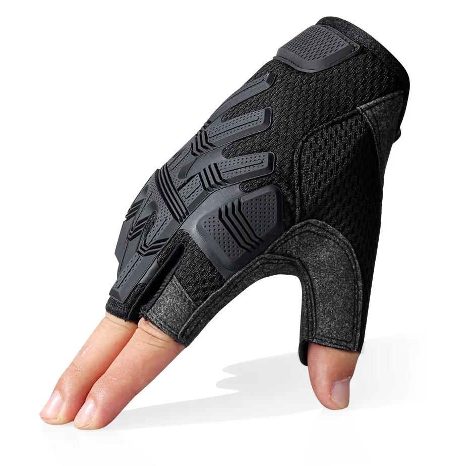 

Outdoor Electric Car Motorcycle Riding Gloves Men's Mountaineering Fitness Sports Anti-Slip Protection Half-Finger