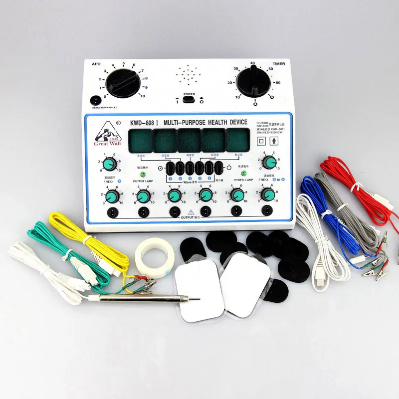 Yingdi Multi Purpose Health Device Professional Electrical Acupuncture Stimulator KWD808 I 6 Channels Output TENS massager|acupuncture