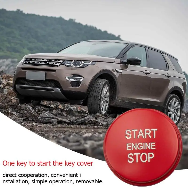 Кнопка зажигания двигателя Замена крышки запуска Стоп ключ переключатель декор