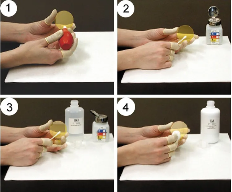 20 мм K9 плакированное золото плоское зеркало Si 1064 нм отражающее Силиконовое