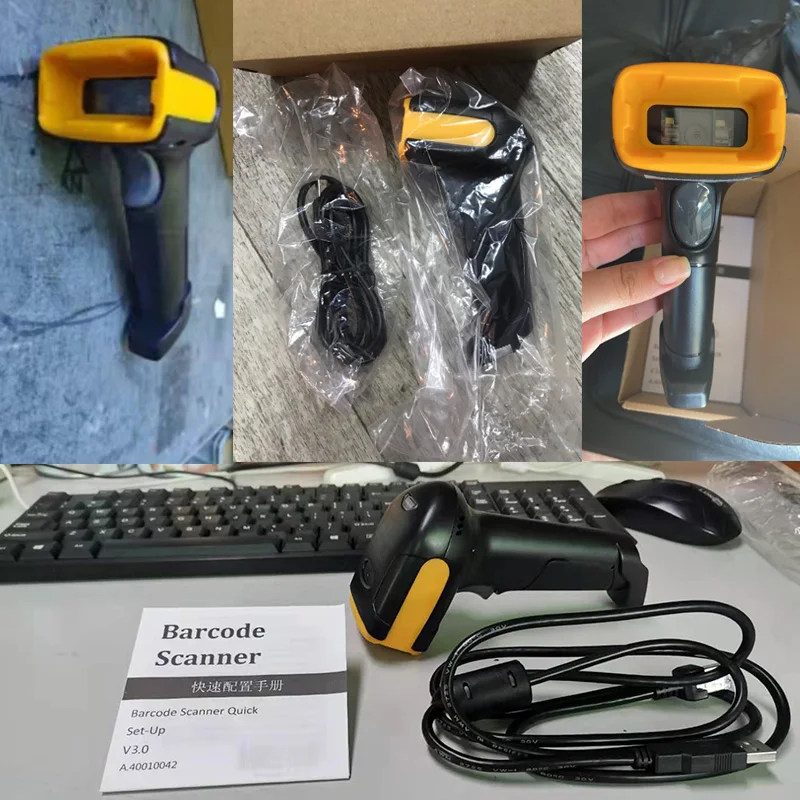 Портативный сканер штрих-кода с изображением CMOS USB портативный считыватель