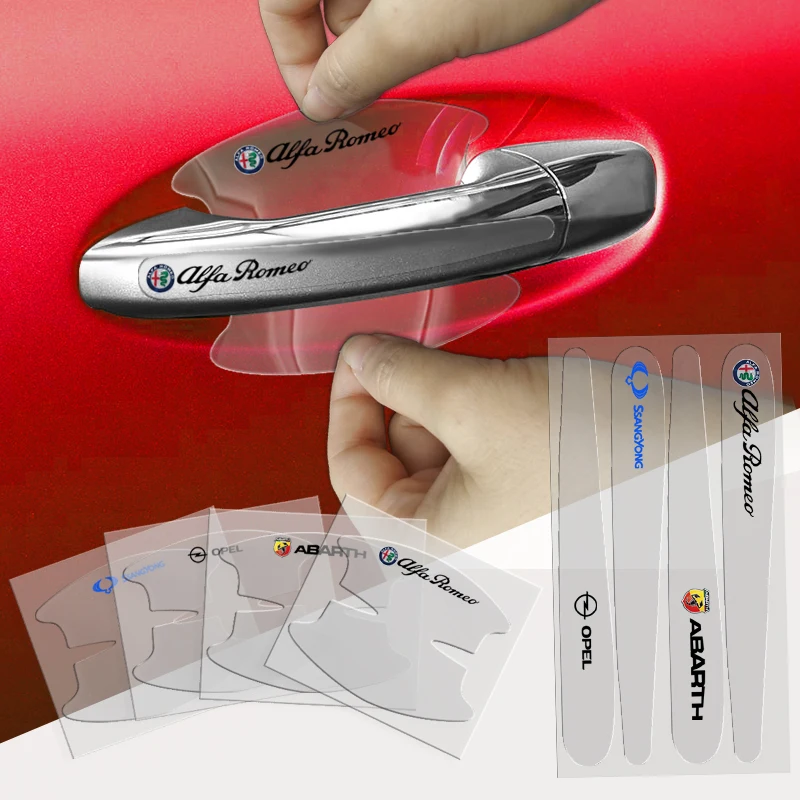 

8pcs Car Door Handle Transparent Film Auto Sticker For Great Wall Hover H5 H3 Safe A21 M2 M4 Wingle 5 Deer Voleex C30 C50 Goods