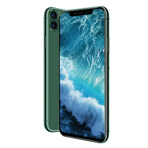 Green Нотч экран Android 9 большой экран 5,8/6,5 дюймов смартфон разблокированный смарт мобильный сотовый телефон Google Play магазин бесплатный подарок - Цвет: Green