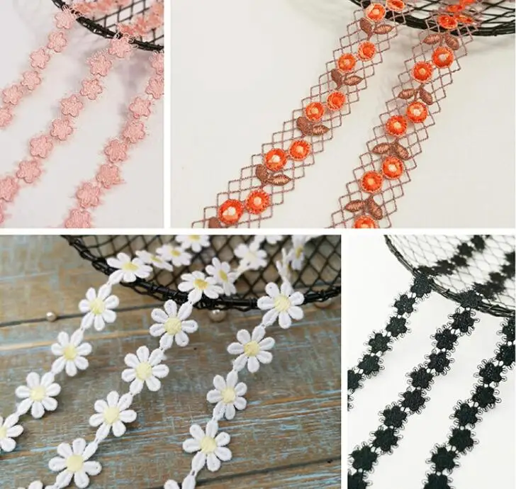 Бесплатная доставка Высокое качество 3 метра розовый черный цветок кружевная