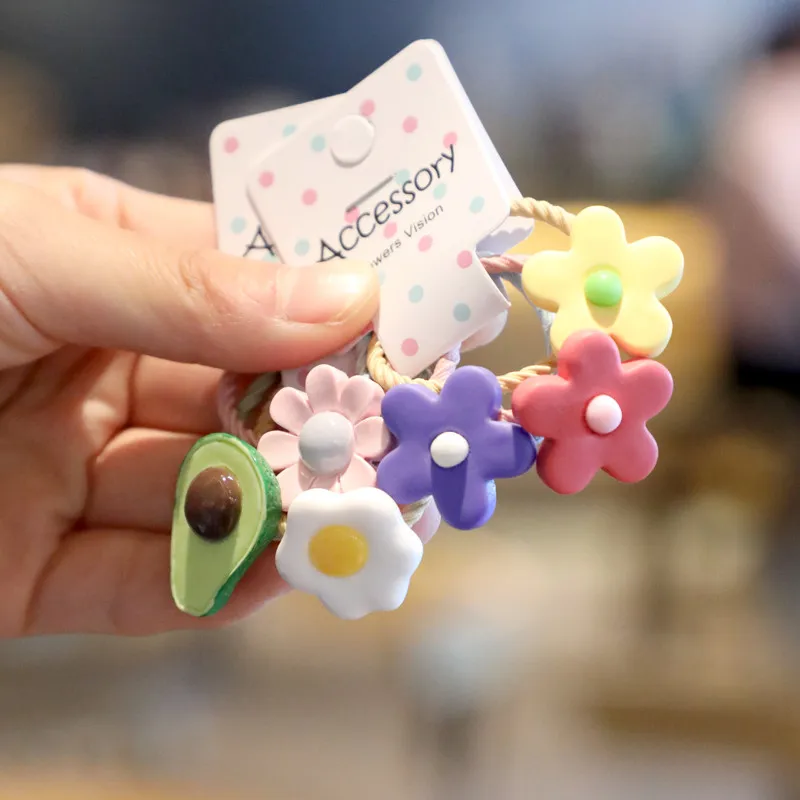 

3pcs/lot Flower Princess Hairpin Headwear Baby Headdress Children Hair Ropes Girls Hair Accessories Kids Elastic Hair Bands