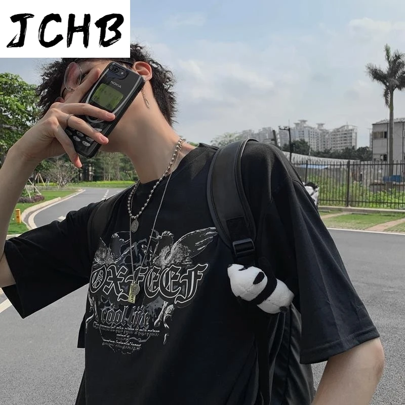 

2021 Printing High Street t Shirt Women Clothing Short Sleeved Clothes Streetwear Loose Tops New Korean O-neck Couple Tshirt