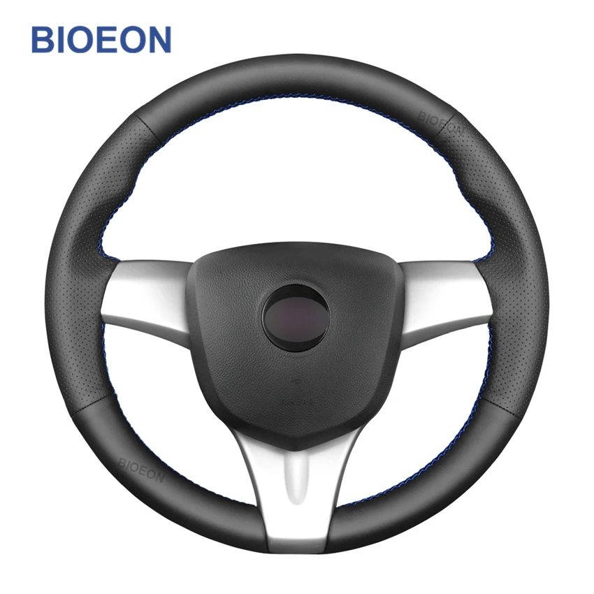 

Black PU Artificial Leather Car Steering Wheel Cover for Chevrolet Spark 2011-2013 2014 2015 Spark RU 2020-2021 Daewoo Matiz KR