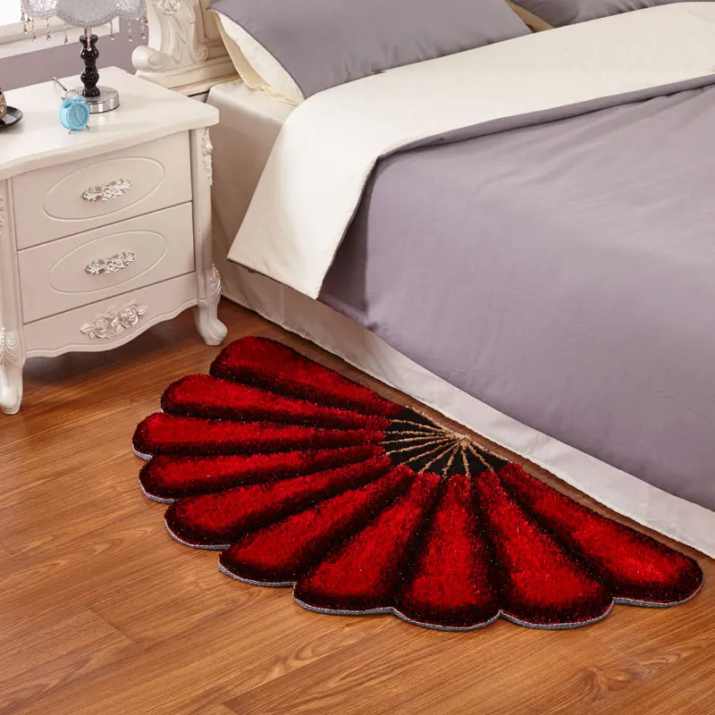 Плотные секторные ковры для спальни современные 3D коврики с подсолнухами