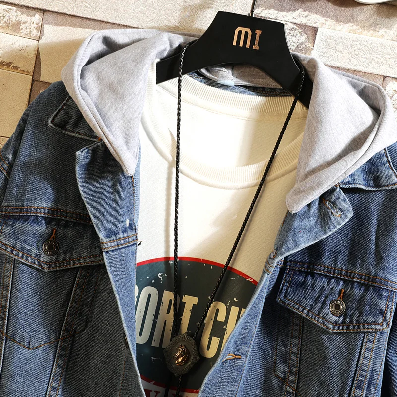 Hooded Jean Jackets Men Winter Denim Hip Hop Casual Blue Coats High Quality Cotton Streetwear 5XL |