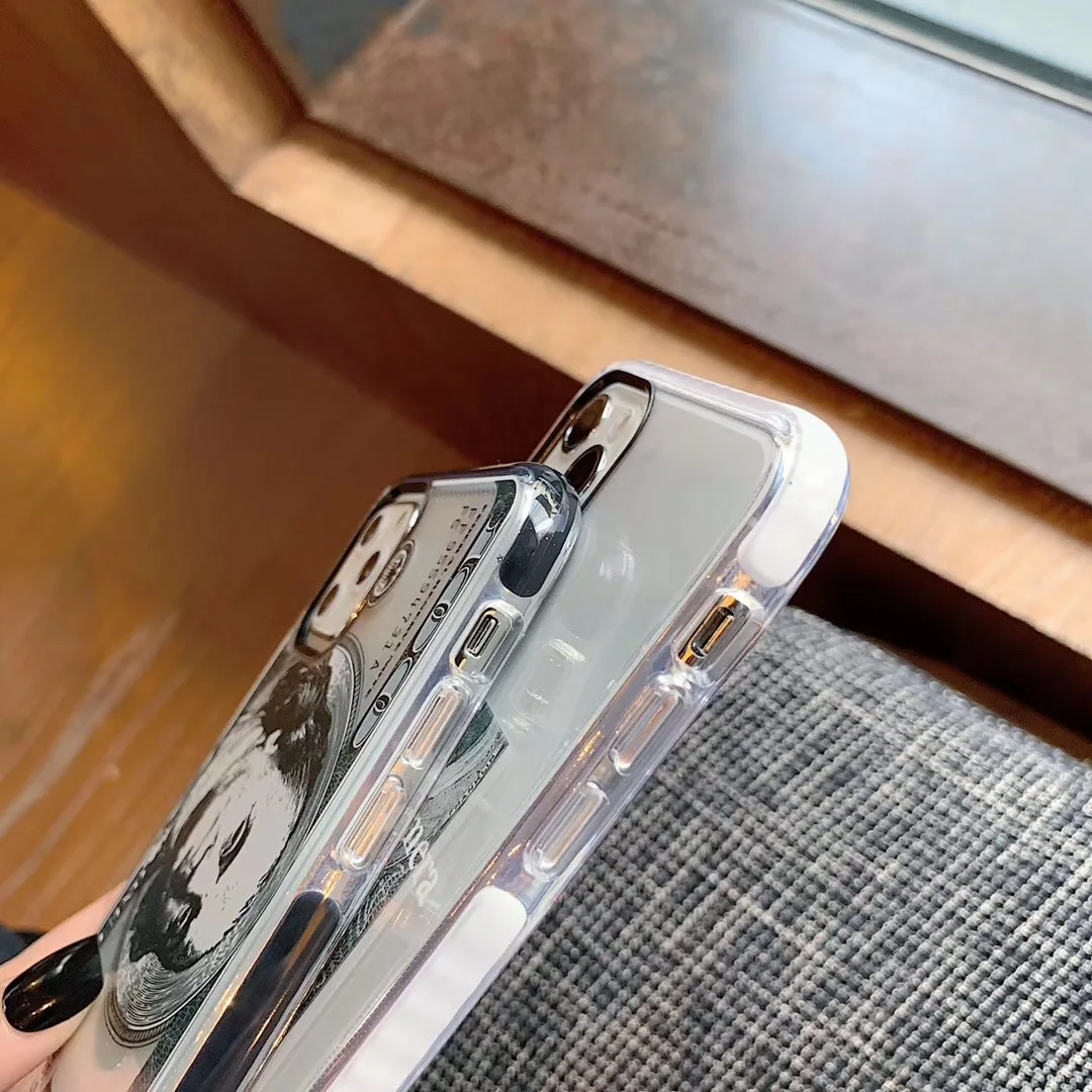 Luxury Dollar banknotes wealth Phone Case For iPhone 7 8 7plus 8plus 11 pro x xs max xr clear tpu Cover Fundas |