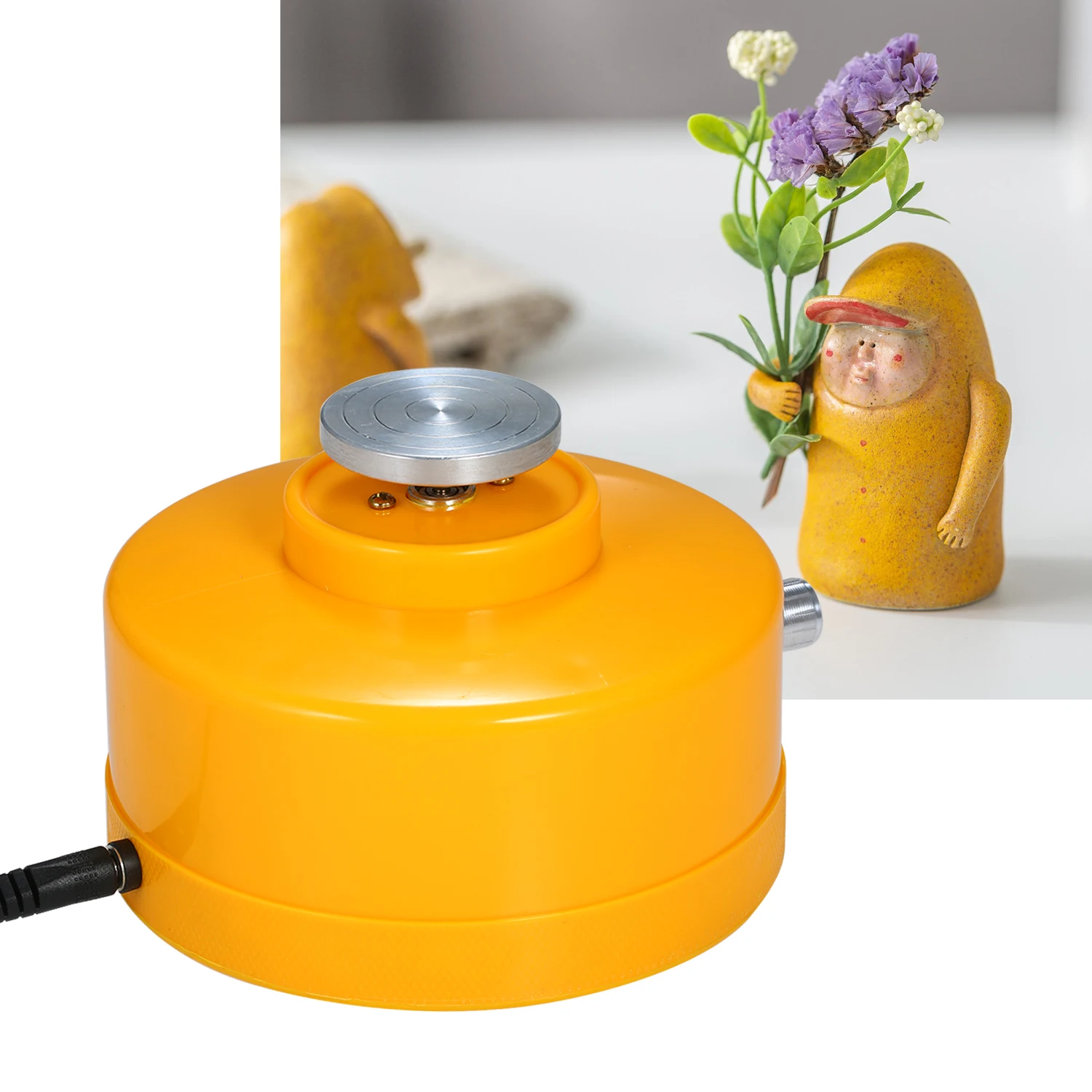 USB мини-керамическое колесо 4 3 см электрическая вращающаяся машинка для