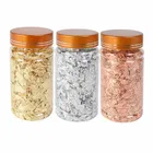 Блестки 3 г, блестки для рукоделия, хлопья с золотыми листьями, конфетти, Материалы для творчества и нейл-арта, декоративная фольга, бумага, позолота, товары Вечерние