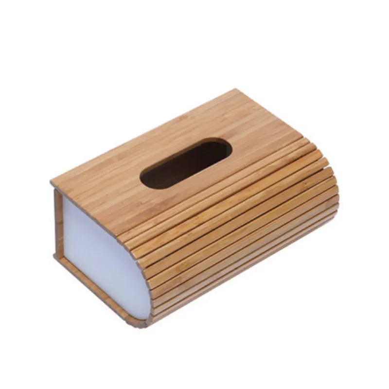 

Japan Style Seat Type Bamboo Tissue Boxes for Removable Paper Napkin