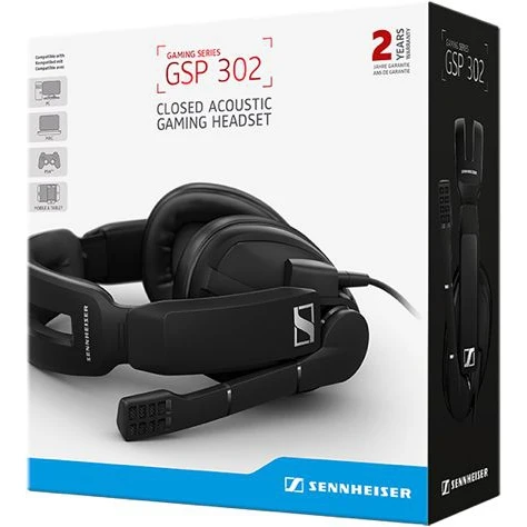 Гарнитура игровая SENNHEISER GSP 302 накладные черный (507243)|Наушники и гарнитуры| |
