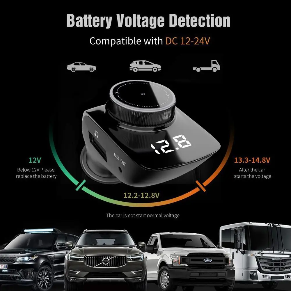 

Car USB Charger Car Bluetooth Mp3 Music Player Bluetooth 5. 0 FM Transmitter Handsfree Car Kit AUX U Disk Bluetooth Receiver
