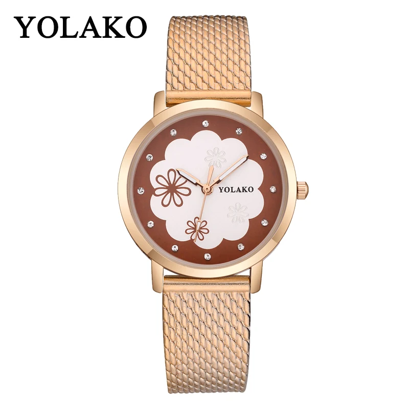 

YOLAKO Armband Uhr Damen Frauen Mit Uhr Armbanduhr Uhr Frauen Kleid Modo Vintage Strass Relogio feminino Geschenk