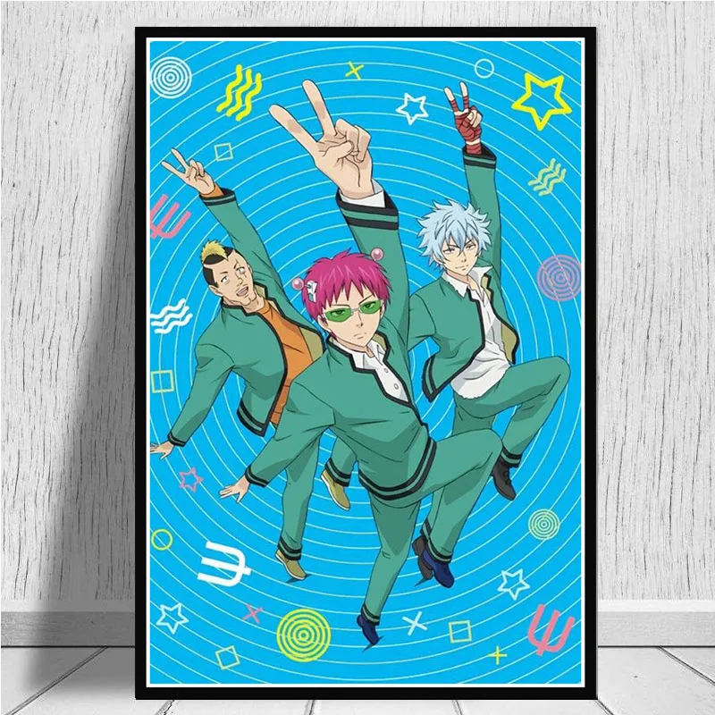 Японский Аниме Новый Saiki Kusuo No Sainan Comic принты по мотивам фильмов и постеров картина