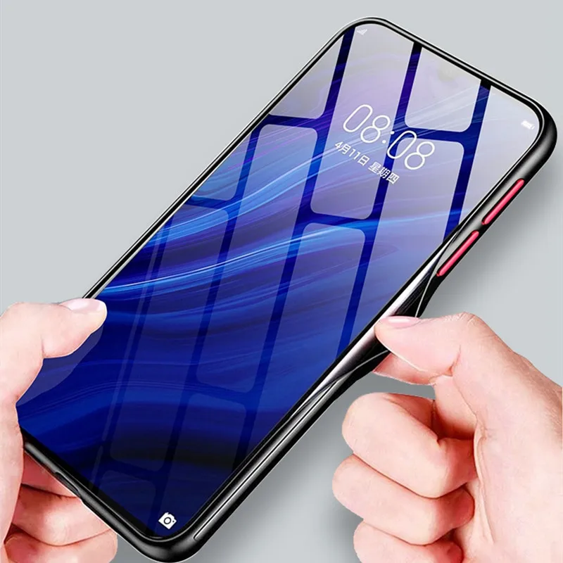 

Shockproof Silicone Bumper Phone Case For Xiaomi Mi Poco X3 11 Note 10 Lite Matte Transparent Cover For Redmi Note 9s 9 9A 9C 8T