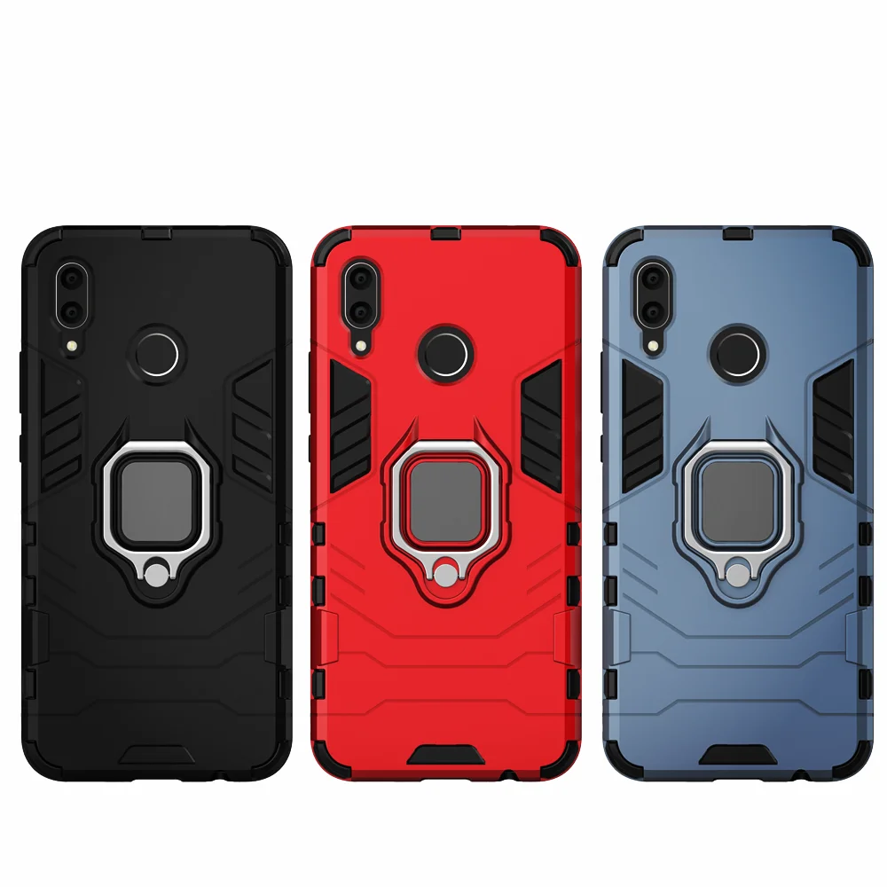 shockproof armor case for huawei nova 3 case ring holder stand phone cover for huawei nova 3i nova3i ine lx2 ine lx9 nova3 3 i free global shipping