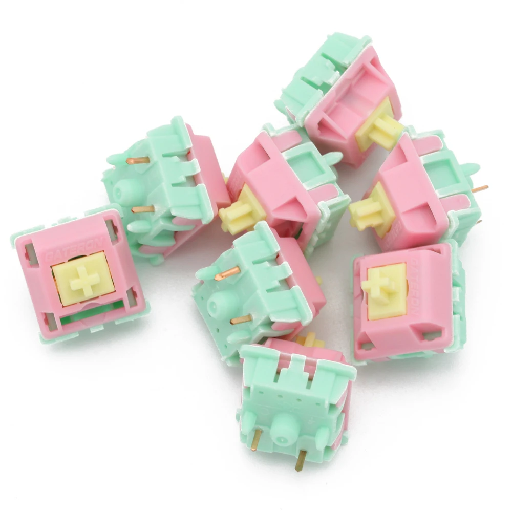 

Для Keyfirst Gateron, кремовая фотовспышка, 5pin, RGB, линейный, 62g, переключатель клон force mx для механической клавиатуры, 50 м, розовый, зеленый