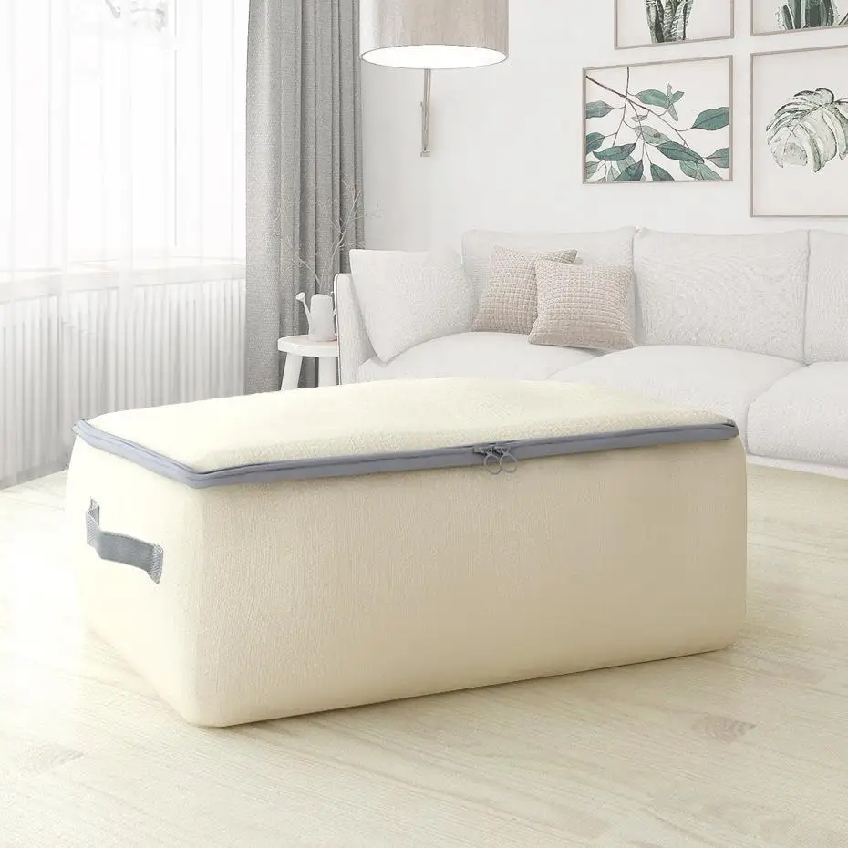 

5 1Pcs Home Cloth Quilt Storage Bag High Capacity Oxford Clothing Organizer Container Case Folding Closet Tidy Case