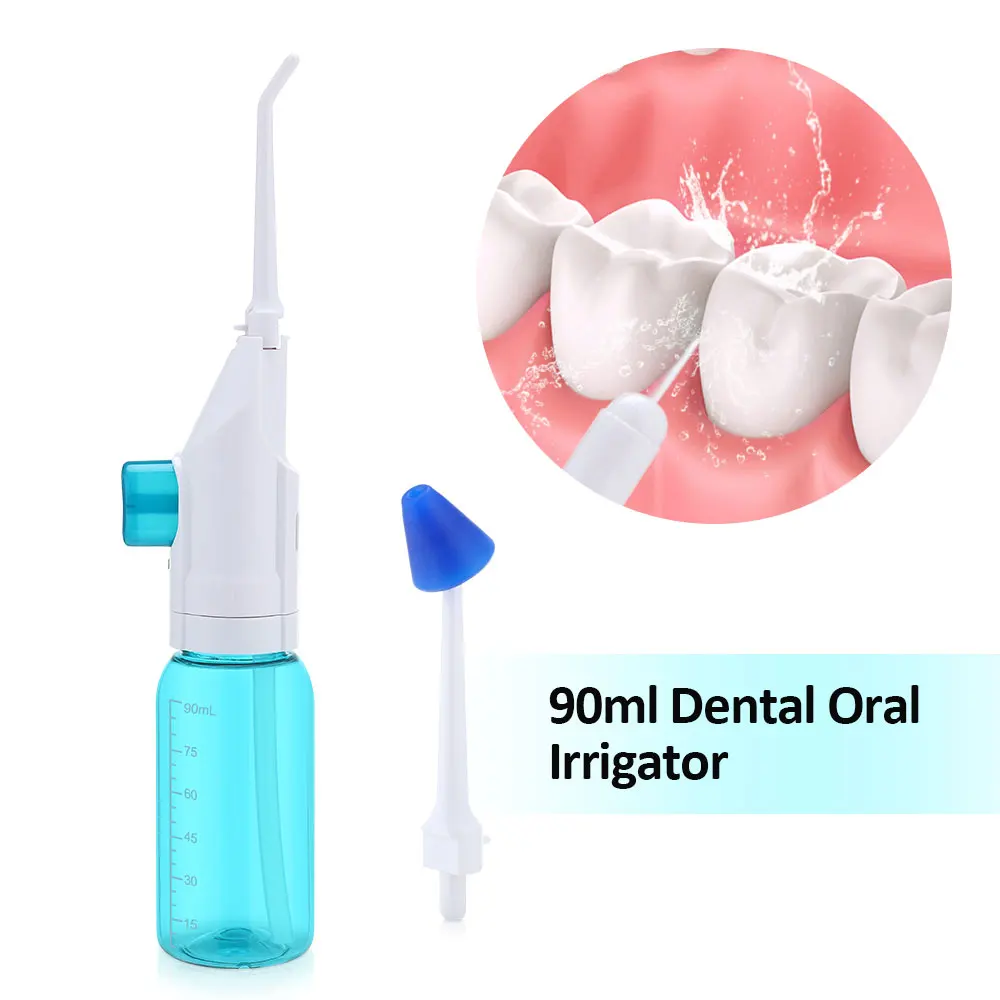 

Mini Portable Oral Irrigator 90ml Dental Water Pressure Flosser jet Nose Nasal Irrigation Tooth Pick Cleaner Dental Care Teeth