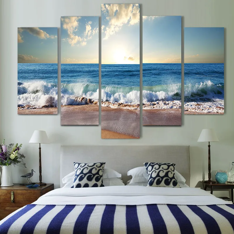 Абстрактная Современная декоративная картина на холсте струйная маслом Wulian с