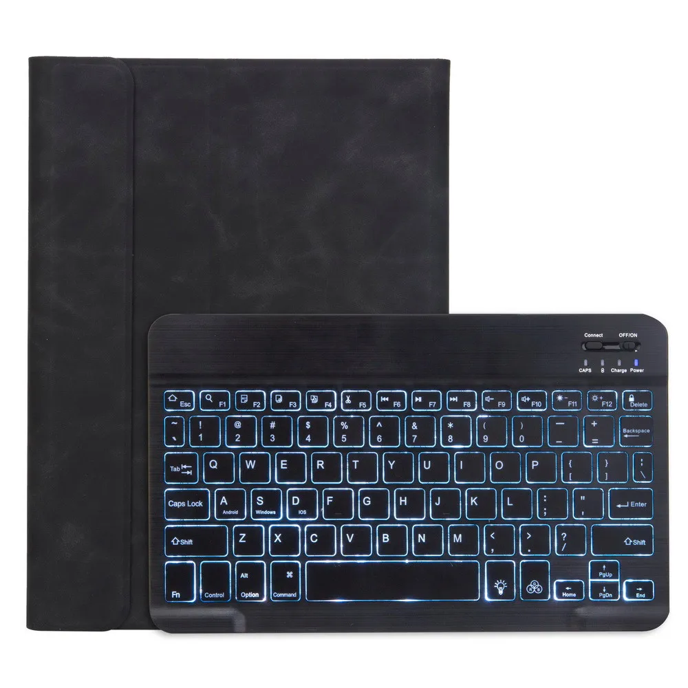Съемный чехол с Bluetooth и беспроводной клавиатурой подсветкой подставка для iPad 10 2