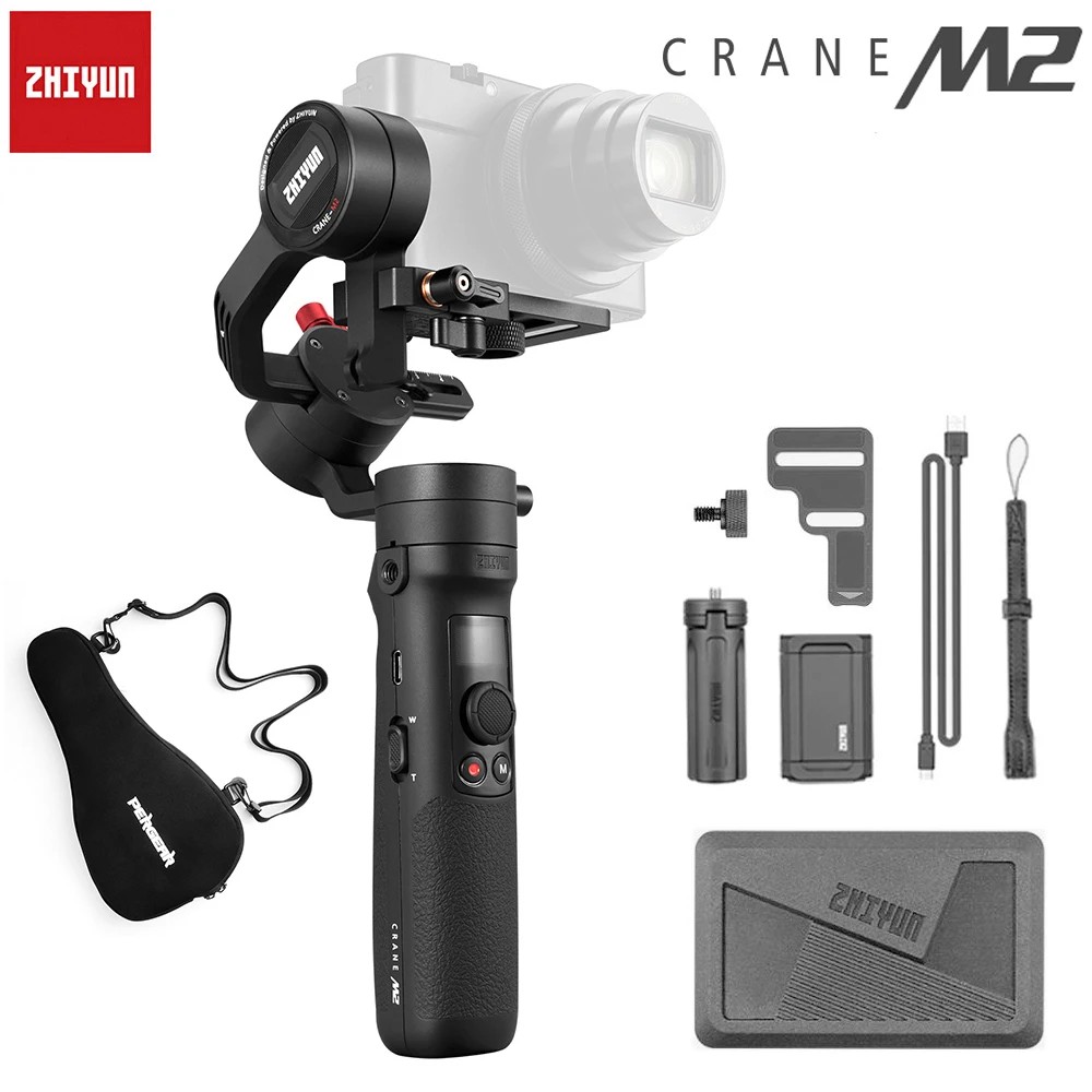 Zhiyun Crane M2 3 осевая карманная разных цветов с шарнирным соединением для смартфона