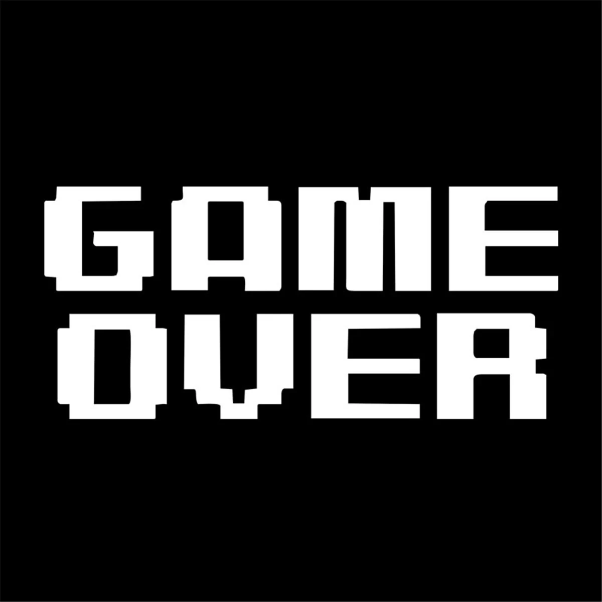 

Game Over Sticker Car Motorcycle Door Window Laptop Truck Wall PC Decal Vinyl