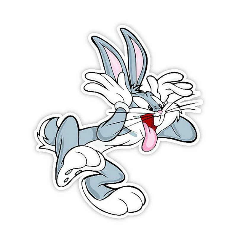 

Dawasaru Cute Bugs Bunny Car Sticker Personalized Cover Scratch Decal Motorcycle Auto Accessories Decoration PVC,13cm*11cm