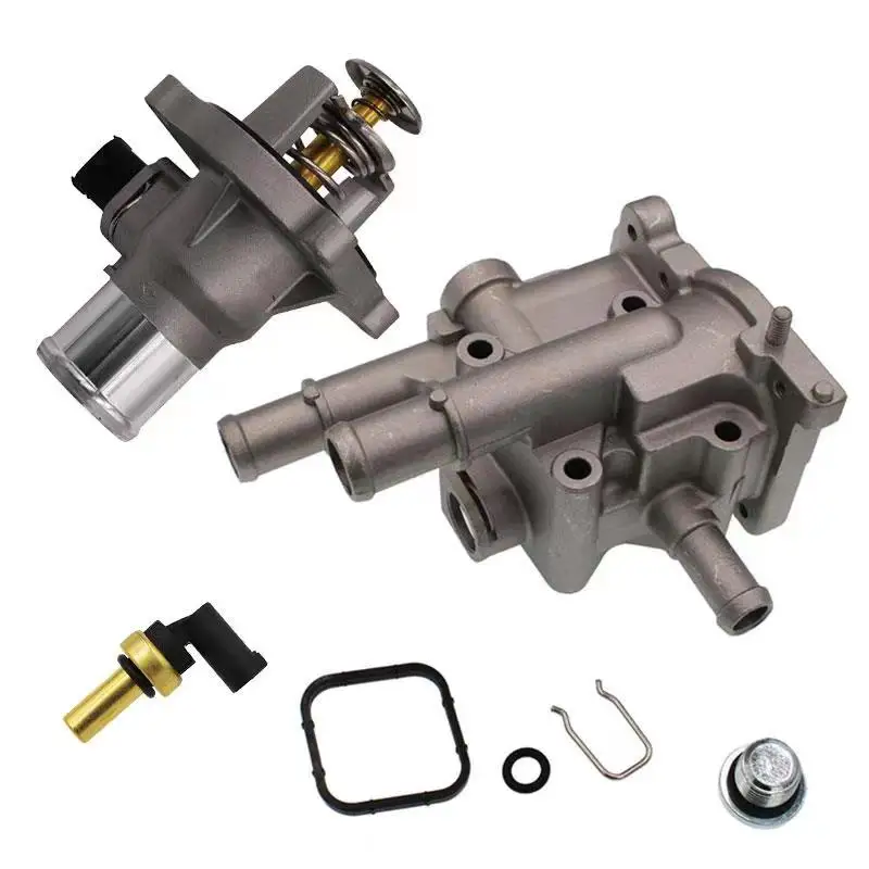 Термостат охлаждающей жидкости двигателя и алюминиевый корпус 96984103 96984104 для Opel