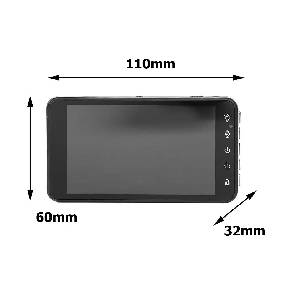 

V18 Dual Lens 4 inch IPS Touch Screen Auto DVR Recorder with Front Rear View Cam Support G-SENSOR and Motion Detection